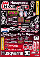 Plaquette stickers team HVA 13 42x30cm