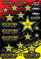 Planche stickers Factory Effex ROCKSTAR Gold Reflective