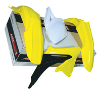 Kit plastique RaceTech Suzuki 250 RMZ 19->+450 RMZ 18-> white