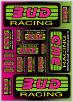 Plaquette stickers Bud classic logo A4 21x30cm