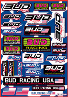 Plaquette stickers Bud/USA 42x30cm