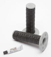 Poignées Bud Racing ISDE grips Grey/Flo Yellow  with glue