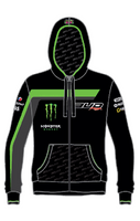 Sweat Zip Hodded Staff Bud racing 18 Green/ Black XXL