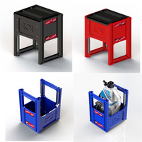 Flip stand Matrix M15 black support moto red