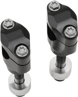 Pontets BUD pour guidon 22.2mm/vis Ø10mm black (pair)