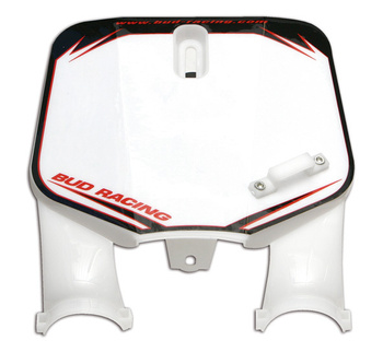 Plaque avant minibike US white background + 65/85 cc