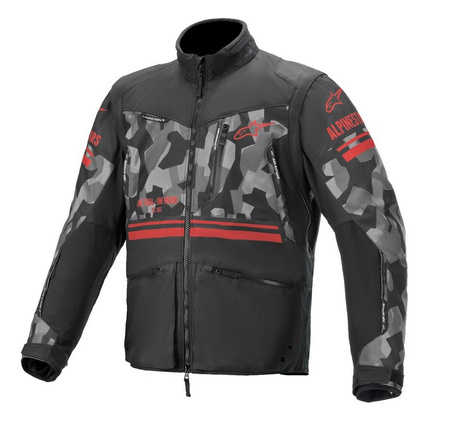 Veste Enduro Alpinestars Venture R Gray Camo Red Fluo L