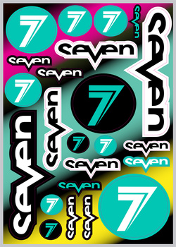 Planche de stickers SEVEN MX