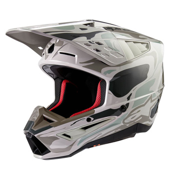 Casque Alpinestars S-M5 Mineral Warm Gray Celadon Green Glossy L