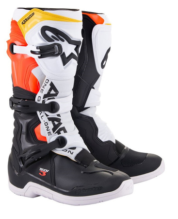 Bottes Alpinestars Tech 3 Black White Red Fluo Yellow 5 (38)