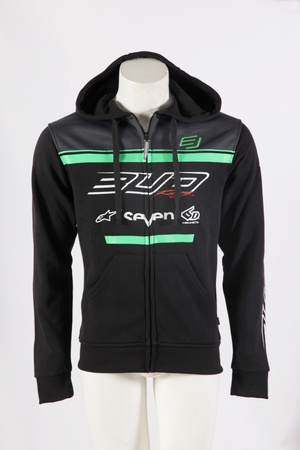 Sweat Enfant Zip Hodded  Team Bud 19 Green/Black 8 ans