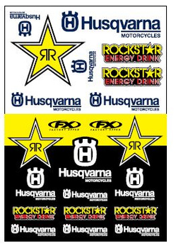 Planche stickers Factory Effex Husqvarna Racing