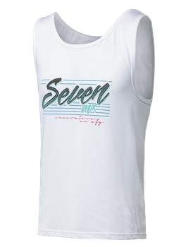 Tee Shirt Top Seven Cali Tank White XXL