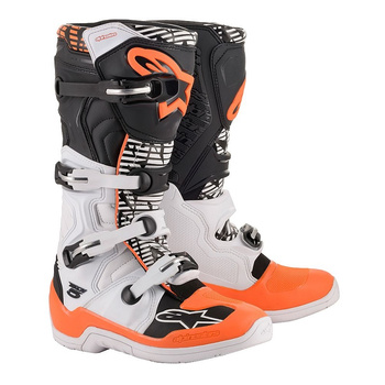 Bottes Alpinestars Tech 5 White Black Orange Fluo 10 (44.5)