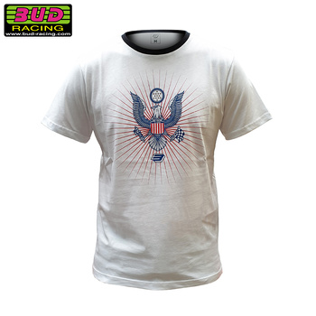 Tee shirt Bud Racing Eagle White Black XL