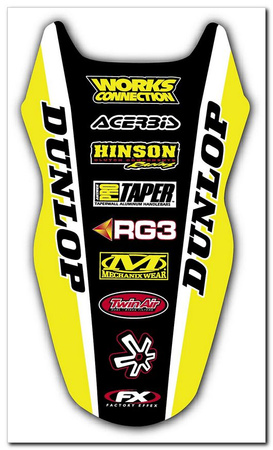 Déco garde boue arrière FX 250 RMZ 07/09