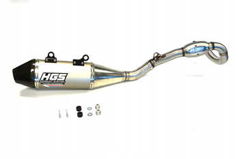 Exhaust system comp 250-350 SXF/FC 23>+GAS24> alu/inox/carbon bud-hgs