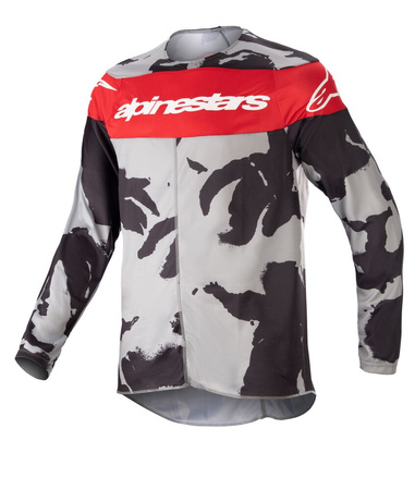 Maillot Enfant Alpinestars Racer Tactical Cast Gray Camo Mars Red S