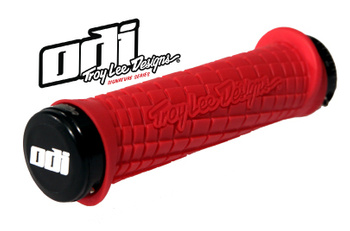 Poignées ODI Lock-On Bonus Mountain bike TLD Red/black