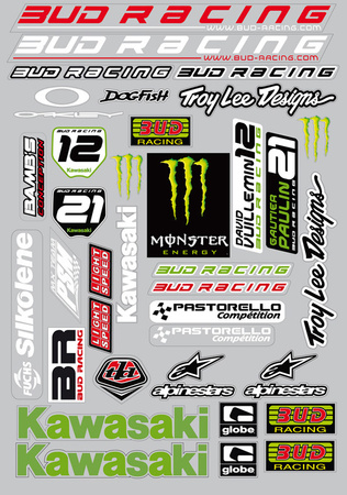 Zestaw naklejek naklejki Bud team 09 (prédécoupés)