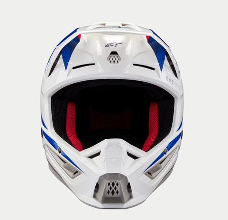 Casque Alpinestars S-M5 Honda White Blue Red Glossy L