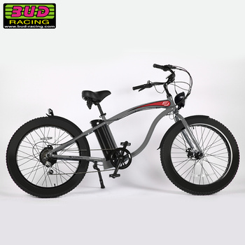 Vélo electrique Beach cruiser Bud racing Old School Grey Red