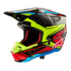 Casque Alpinestars S-M5 Action 2 Black Yellow Flu Bright Red Glossy L