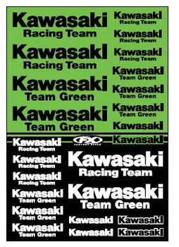 Planche stickers Factory Effex Kawasaki Racing