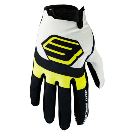 Rękawice MX rękawiczki cross BUD SX Lite Trooper Yellow Fluo 