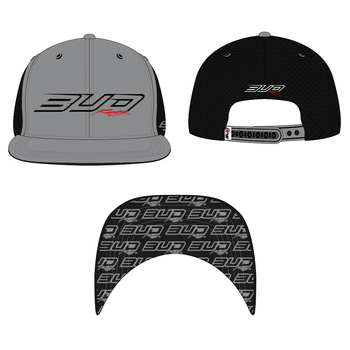 Casquette Bud Racing Dynamic Grey Black-Taille unique