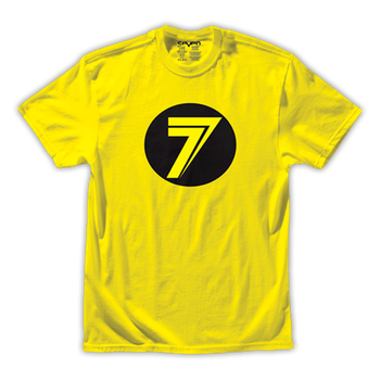 Seven Dot YOUTH tee shirt Yellow L