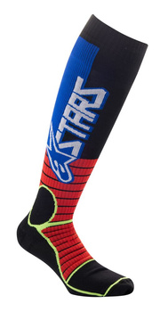 Chaussettes Alpinestars MX Pro Bright Red/ Yellow Fluo/ Blue L