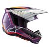 Kask Alpinestars S-M5 Sail Violet Black Silver Glossy