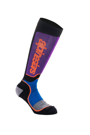 Chaussettes Alpinestars MX Plus Black Royal Blue Purple L