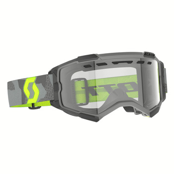 Gogle Scott Fury Enduro Light Grey/Neon Yellow Clear Works