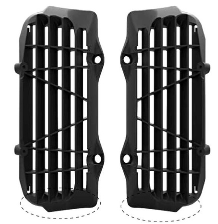 Grilles de radiateur Racetech YZF 250 19->+YZF 450 18/22 Black-paire