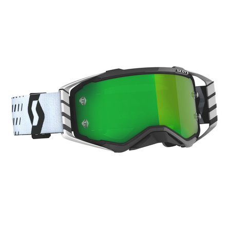 Gogle Scott Prospect Black White / Green Chrome Works