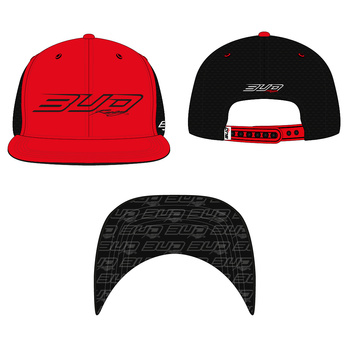 Casquette Bud Racing Dynamic Red Black-Taille unique