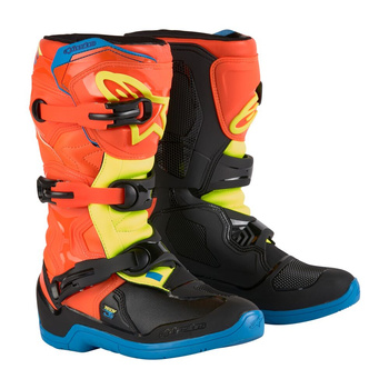 Bottes Enfants Alpinestars Tech3S Orang Fl Enamel Blu Yell Fl 10(28)