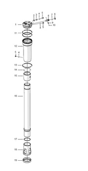 Joint O'ring Ohlins 4.5x1.5 pour vis purge de fourche