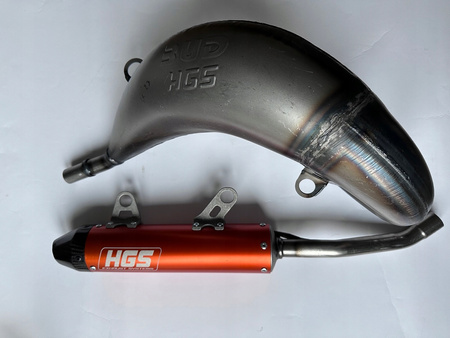 BUD HGS WYDECH DYFUZOR TŁUMIK KTM SX 125 150 19-22 orange carbon cap