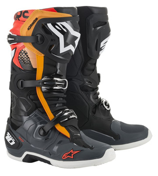 Bottes Alpinestars Tech 10.2 Black Gray Orange Red Fluo 10 (44.5)