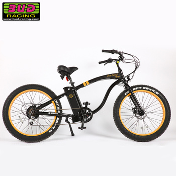 Vélo electrique Beach cruiser Bud racing Line Black/Mustard