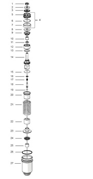 Base plug kit fourche Ohlins TTX