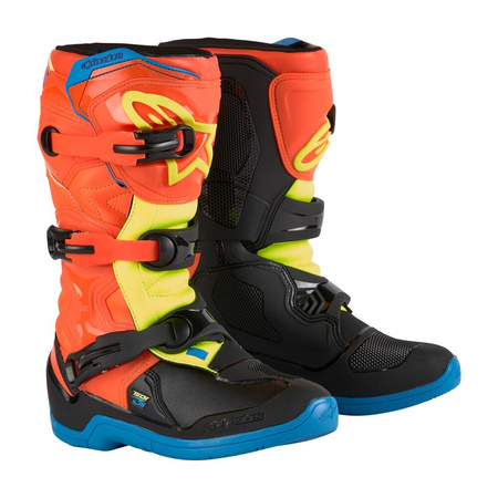 Bottes Enfants Alpinestars Tech3S Orang Fl Enamel Blu Yell Fl 5(38)