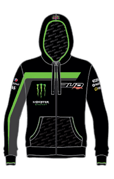 Sweat Zip Hodded Staff Bud racing 18 Green/ Black XXL