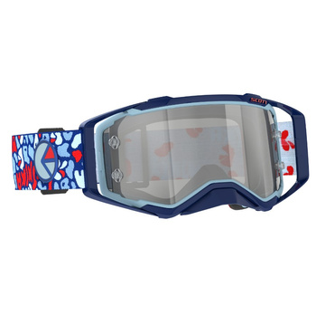 Gogle Scott Prospect X Ethika Blue Red silver Chrome works