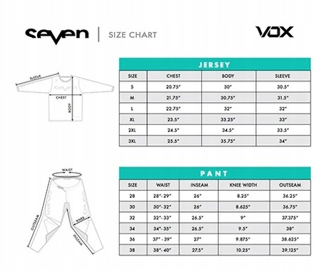 SEVEN Vox strój motocrossowy bluza spodnie prezent