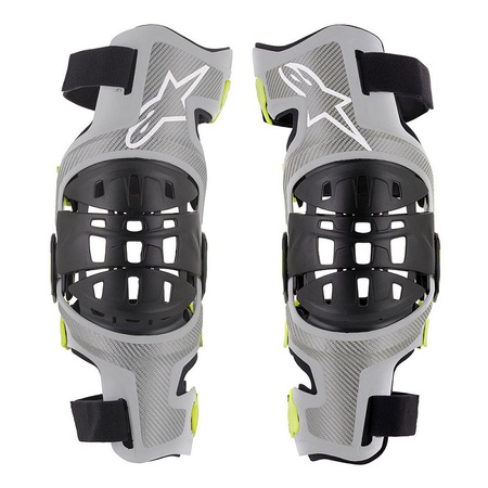 Genouilleres Bionic-7 Alpinestars Silver Yellow fluo  M