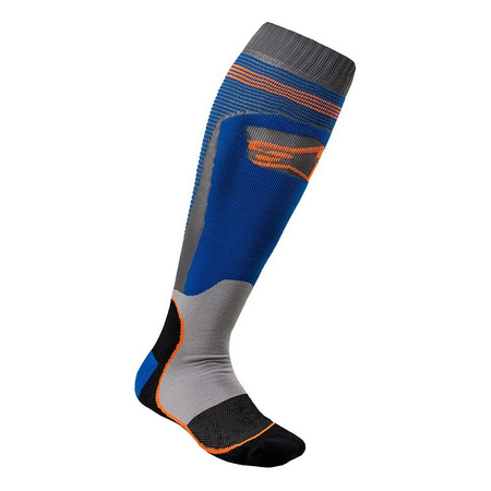 Chaussettes Alpinestars MX Plus-1 Blue Orange Fluo L